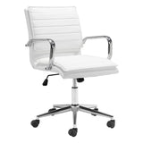 Partner Office Chair, White-Furniture - Office-High Fashion Home