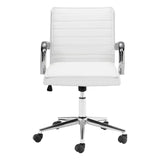 Partner Office Chair, White-Furniture - Office-High Fashion Home