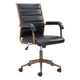 Auction Office Chair, Vintage Black-Furniture - Office-High Fashion Home