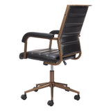 Auction Office Chair, Vintage Black-Furniture - Office-High Fashion Home