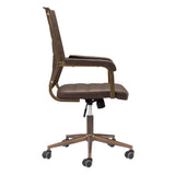 Auction Office Chair, Espresso-Furniture - Office-High Fashion Home