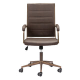 Auction Office Chair, Espresso-Furniture - Office-High Fashion Home