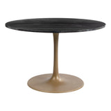 Taj Dining Table, Black-Furniture - Dining-High Fashion Home