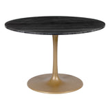 Taj Dining Table, Black-Furniture - Dining-High Fashion Home