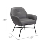 Hans Chair, Vintage Gray-Furniture - Chair-High Fashion Home