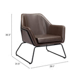 Jose Chair, Brown-Furniture - Chair-High Fashion Home