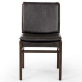 Aya Leather Dining Chair, Sonoma Black, Set of 2-Furniture - Dining-High Fashion Home