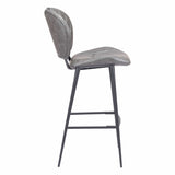 Terrence Bar Stool, Vintage Gray-Furniture-High Fashion Home