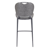 Terrence Bar Stool, Vintage Gray-Furniture-High Fashion Home