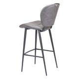 Terrence Bar Stool, Vintage Gray-Furniture-High Fashion Home