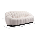 Bhutan Sofa, Cream-Furniture - Sofas-High Fashion Home