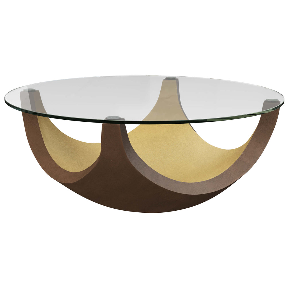 Burnell Coffee Table, Gold-Furniture - Accent Tables-High Fashion Home