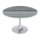 Star City Dining Table, Gray-Furniture - Dining-High Fashion Home