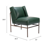 Atlanta Chair, Green-Furniture - Chair-High Fashion Home