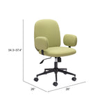 Lionel Office Chair, Olive Green-Furniture - Office-High Fashion Home