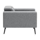 Milan Armchair, Dark Gray-Furniture - Chair-High Fashion Home