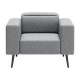 Milan Armchair, Dark Gray-Furniture - Chair-High Fashion Home