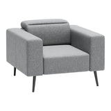 Milan Armchair, Dark Gray-Furniture - Chair-High Fashion Home