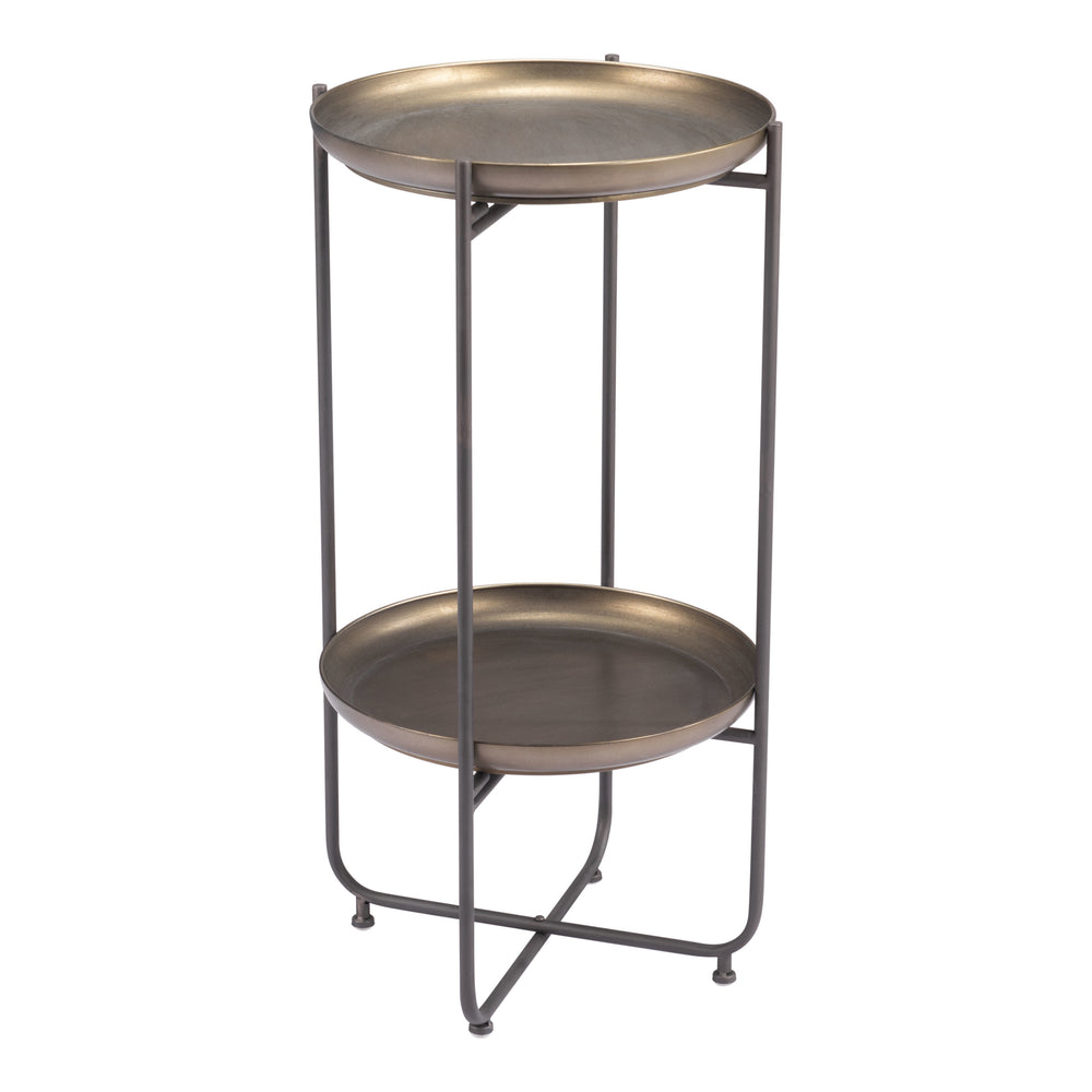 Bronson Accent Table, Bronze-Furniture - Accent Tables-High Fashion Home