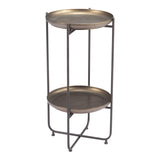 Bronson Accent Table, Bronze-Furniture - Accent Tables-High Fashion Home