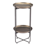 Bronson Accent Table, Bronze-Furniture - Accent Tables-High Fashion Home