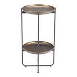 Bronson Accent Table, Bronze-Furniture - Accent Tables-High Fashion Home