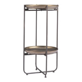 Bronson Accent Table, Bronze-Furniture - Accent Tables-High Fashion Home