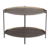 Bronson Coffee Table, Bronze-Furniture - Accent Tables-High Fashion Home