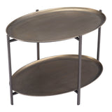 Bronson Coffee Table, Bronze-Furniture - Accent Tables-High Fashion Home