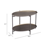 Bronson Coffee Table, Bronze-Furniture - Accent Tables-High Fashion Home