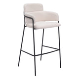 Marcel Barstool, Cream, Set of 2-Furniture-High Fashion Home