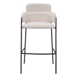 Marcel Barstool, Cream, Set of 2-Furniture-High Fashion Home