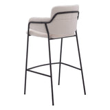 Marcel Barstool, Cream, Set of 2-Furniture-High Fashion Home