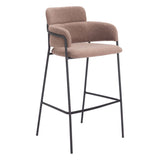 Marcel Bar Stool, Brown, Set of 2-Furniture-High Fashion Home