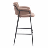 Marcel Bar Stool, Brown, Set of 2-Furniture-High Fashion Home