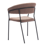 Josephine Dining Chair, Brown, Set of 2