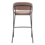 Josephine Bar Stool, Brown, Set of 2-Furniture-High Fashion Home