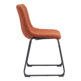 Smart Dining Chair, Burnt Orange, Set of 2-Furniture - Dining-High Fashion Home