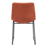 Smart Dining Chair, Burnt Orange, Set of 2-Furniture - Dining-High Fashion Home