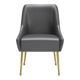 Maxine Dining Chair, Gray-Furniture - Dining-High Fashion Home