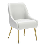 Maxine Dining Chair, White-Furniture - Dining-High Fashion Home