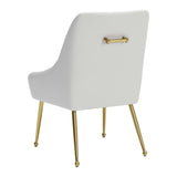 Maxine Dining Chair, White-Furniture - Dining-High Fashion Home