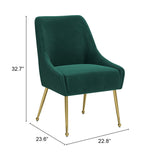 Maxine Dining Chair, Green-Furniture - Dining-High Fashion Home