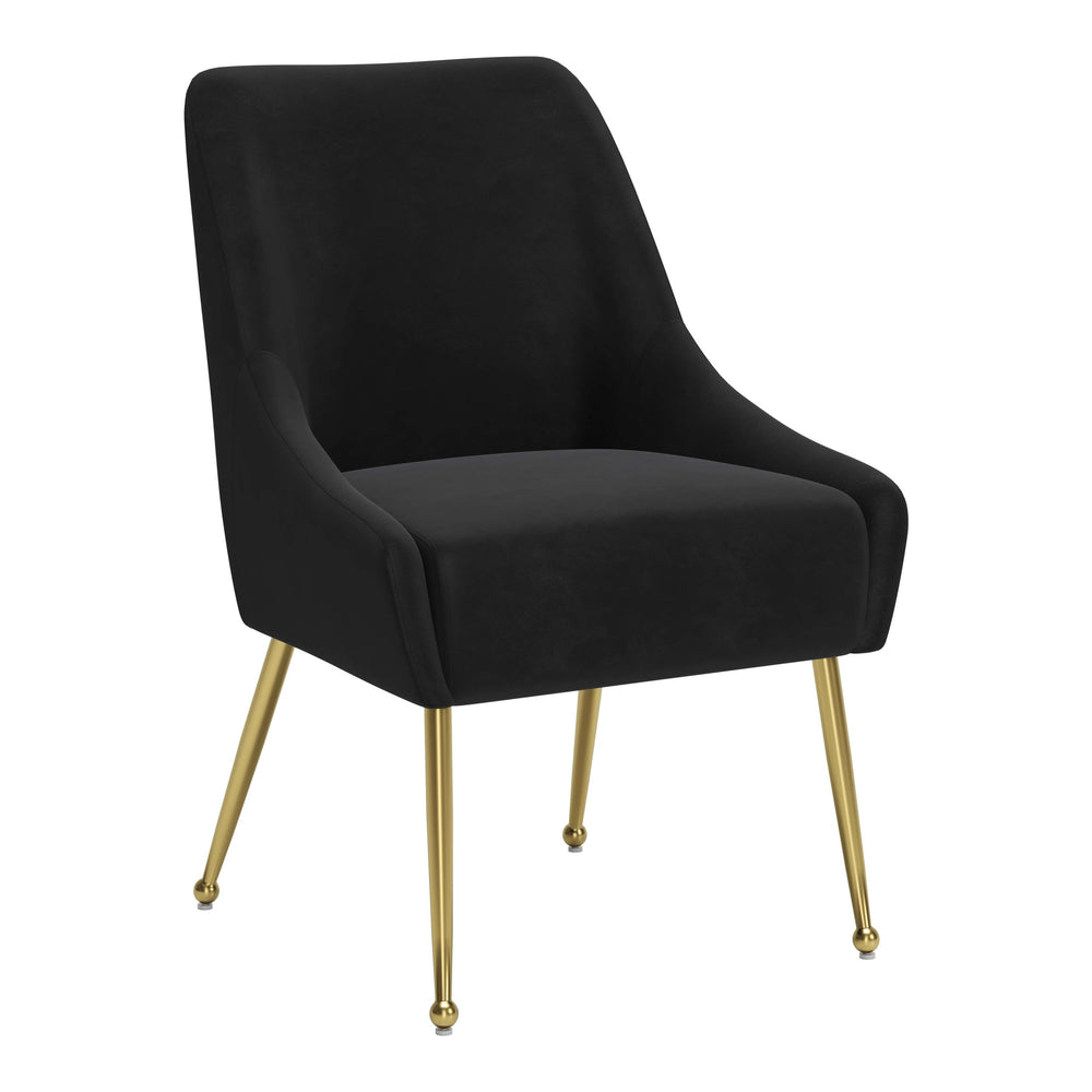 Maxine Dining Chair, Black-Furniture - Dining-High Fashion Home