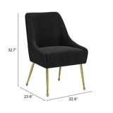 Maxine Dining Chair, Black-Furniture - Dining-High Fashion Home