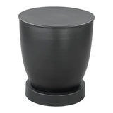 Baku Side Table, Black-Furniture - Accent Tables-High Fashion Home