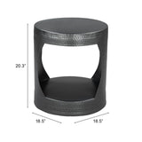 Nuuk Side Table, Black-Furniture - Accent Tables-High Fashion Home