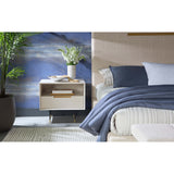 Danbury Nightstand, Modern Cream-Furniture - Bedroom-High Fashion Home