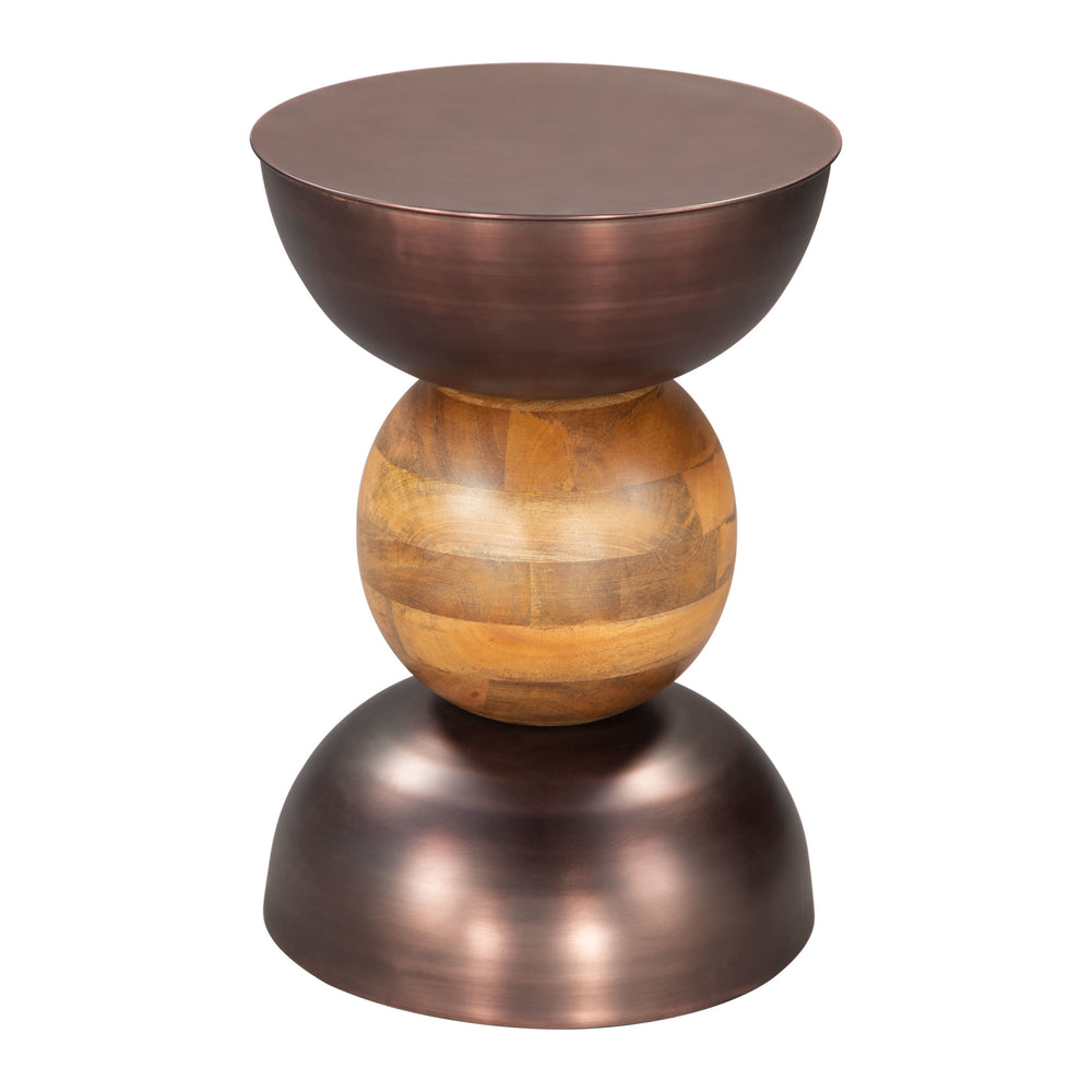 Tripoli Side Table, Bronze