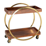 Arenas Bar Cart, Brown-Furniture-High Fashion Home